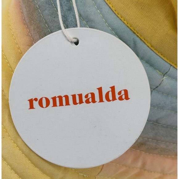 Romualda Planet Gran Venus Bucket Hat Yellow Pink Blue Made In Spain NWT - Picture 8 of 12